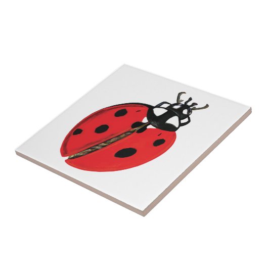 Lady Bug Illustration Fliese (Seite)