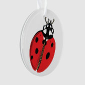 Lady Bug Illustration Ornament (Vorderseite)