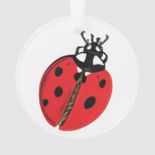 Lady Bug Illustration Ornament (Rückseite)