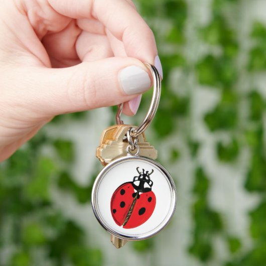 Lady Bug Illustration Schlüsselanhänger (Hand)