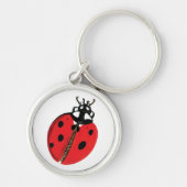 Lady Bug Illustration Schlüsselanhänger (Vorne)