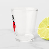 Lady Bug Illustration Schnapsglas (Rechts)