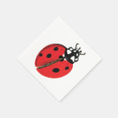 Lady Bug Illustration Serviette (Ecke)