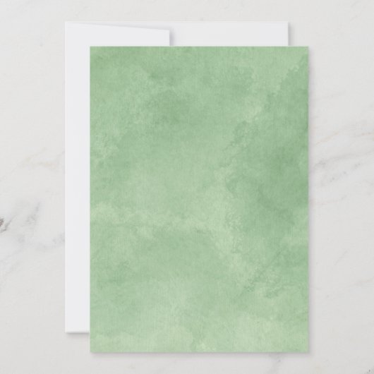 Lady Bug in Greenery Garden Baby Shower Einladung (Rückseite)