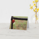 Lady Bug - Inspiring Scriptural Greeting Cards Karte (Gelbe Blume)