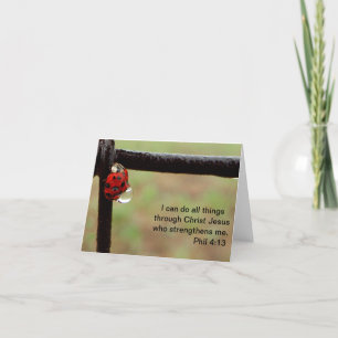 Lady Bug - Inspiring Scriptural Greeting Cards Karte