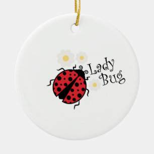 Lady Bug Keramik Ornament