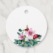 Lady Bug kleine Dame Baby Dusche Gefallen Geschenkanhänger (Rückseite)