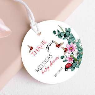 Lady Bug kleine Dame Baby Dusche Gefallen Geschenkanhänger