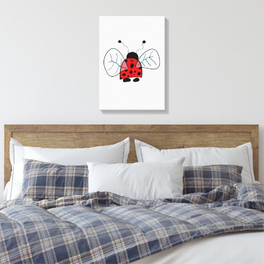 Lady Bug Leinwanddruck (Insitu (Schlafzimmer))