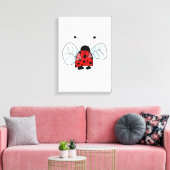Lady Bug Leinwanddruck (Insitu (Wohnzimmer))