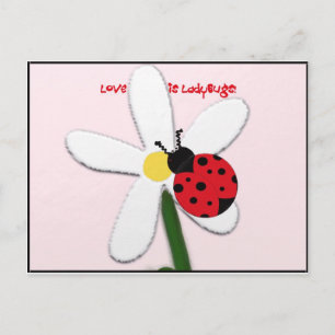 Lady Bug Lovin Postkarte
