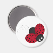 Lady Bug Luck Magnet (Vorderseite/Rückseite)
