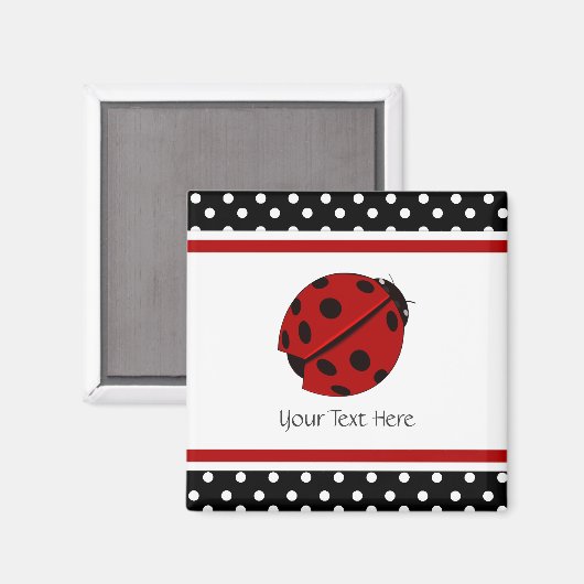 Lady Bug Magnet (Vorderseite/Rückseite)