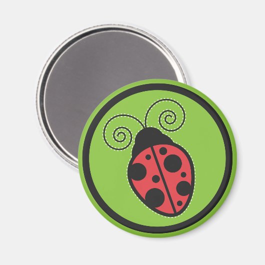 Lady Bug Magnet (Vorderseite/Rückseite)