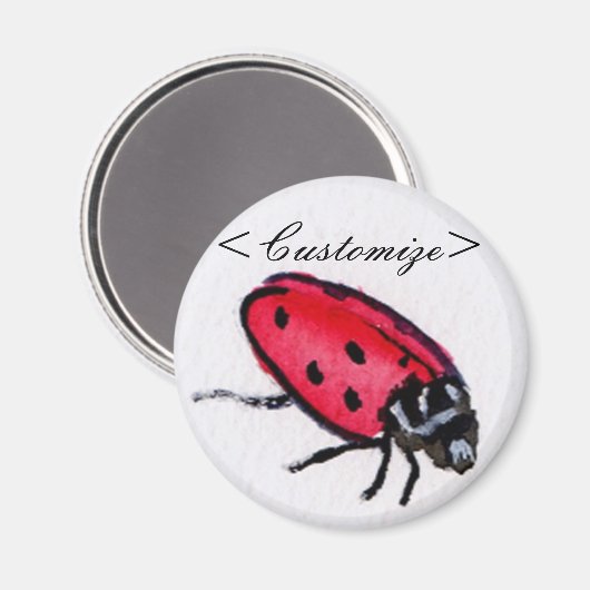 Lady Bug Magnet (Vorderseite/Rückseite)