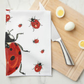 Lady Bug Microfiber Waffeltuch Geschirrtuch (Viertel Falte)