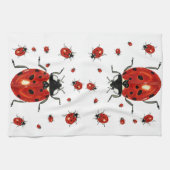 Lady Bug Microfiber Waffeltuch Geschirrtuch (Horizontal)
