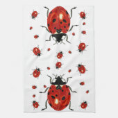 Lady Bug Microfiber Waffeltuch Geschirrtuch (Vertikal)