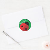 Lady Bug Niedlich 1. Geburtstag Party Runder Aufkleber (Umschlag)