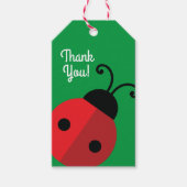 Lady Bug Niedlich Kindergeburtstag Party Geschenkanhänger (Vorderseite)