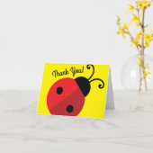 Lady Bug Niedlich Kindergeburtstag Party Karte (Gelbe Blume)