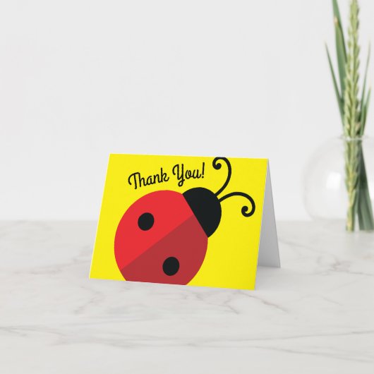 Lady Bug Niedlich Kindergeburtstag Party Karte (Vorderseite)