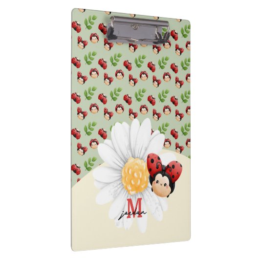 Lady Bug Niedliches Muster Kids Custom Klemmbrett (Rechts)