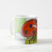 Lady Bug on A Daisy Kaffeetasse (Vorderseite Links)