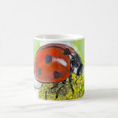 Lady Bug on A Daisy Kaffeetasse (Mittel)
