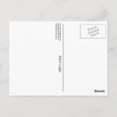 Lady Bug on Dill Blume mit Dew Postkarte (Rückseite)