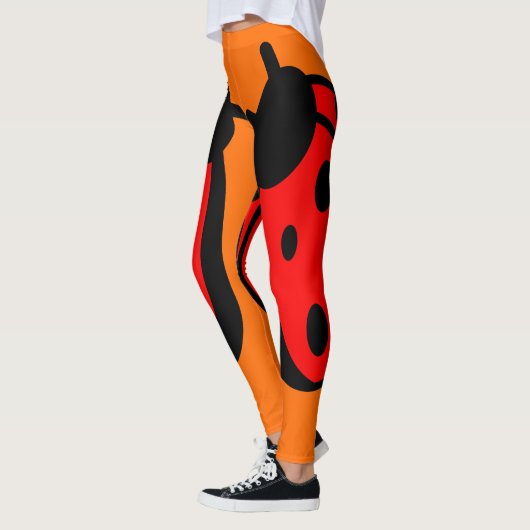 Lady Bug Orange Leggings (Links)