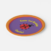 Lady Bug Paper Tellers Animal Birthday Party Pappteller (Schrägansicht)