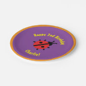 Lady Bug Paper Tellers Animal Birthday Party Pappteller (Schrägansicht)
