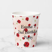 Lady bug party photo pappbecher (Vorderseite)