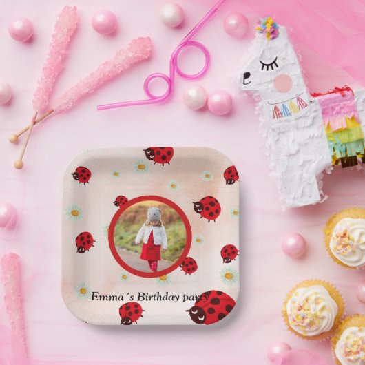 lady bug party photo pappteller (Party)