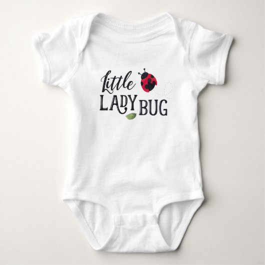 Lady Bug Personalisiert Bodysuit Baby Strampler (Vorderseite)