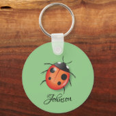 Lady Bug Personalisiert Key Chain Schlüsselanhänger (Vorderseite)