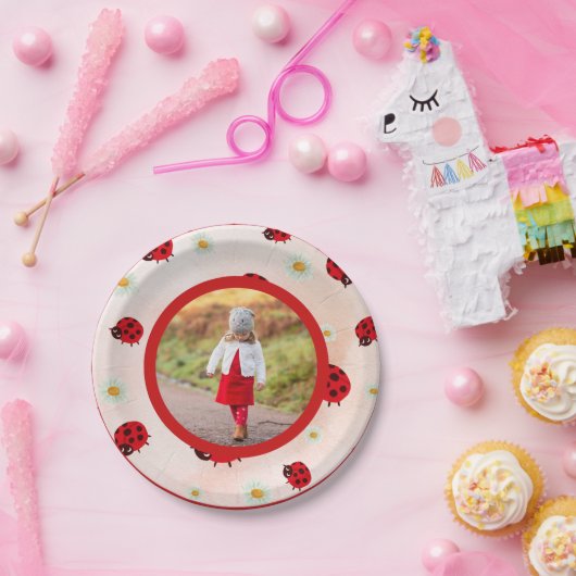 Lady bug photo pappteller (Party)