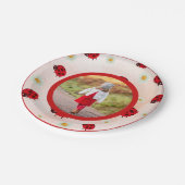 Lady bug photo pappteller (Schrägansicht)