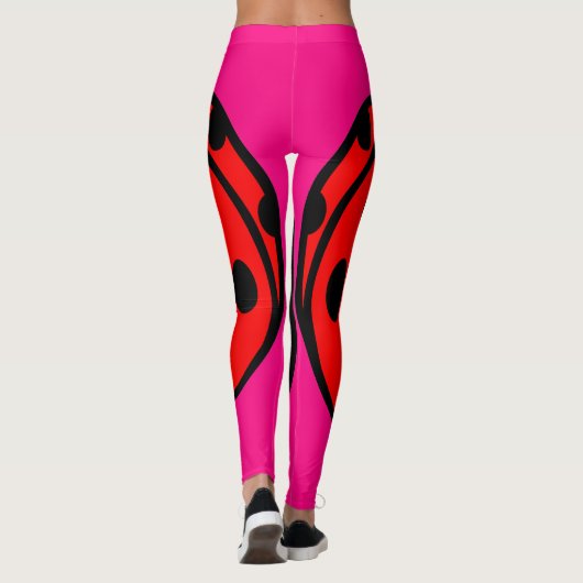 Lady Bug Pink Leggings (Rückseite)