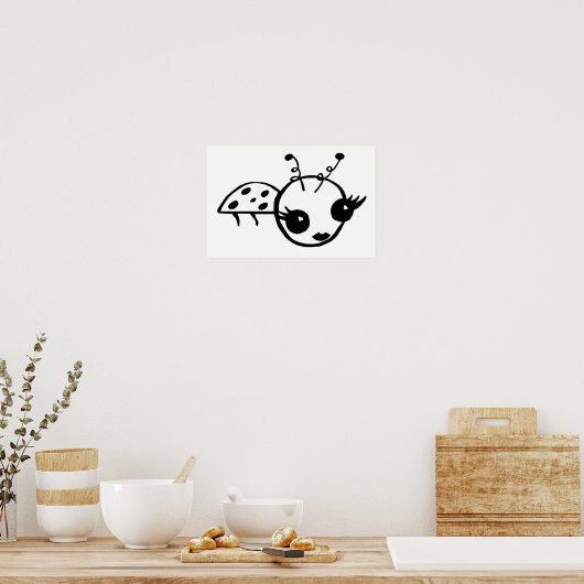 Lady Bug Poster (Küche)