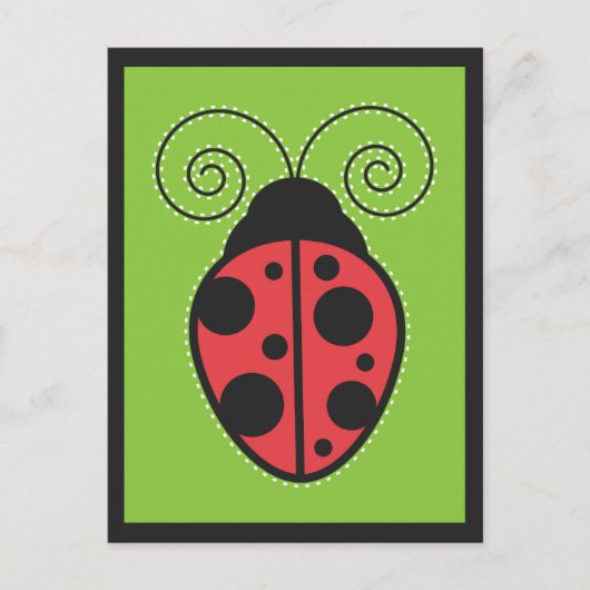 Lady Bug Postkarte (Vorderseite)