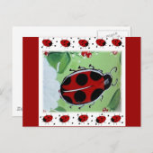 Lady-Bug Postkarte (Vorne/Hinten)