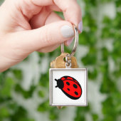 Lady Bug Print Key Chain Schlüsselanhänger (Hand)