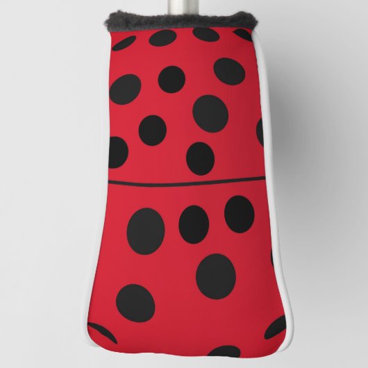 Lady Bug Red und Black Design Golf Headcover (Rotieren 90)