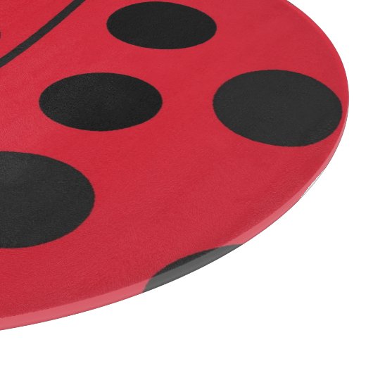 Lady Bug Red und Black Design Schneidebrett (Ecke)