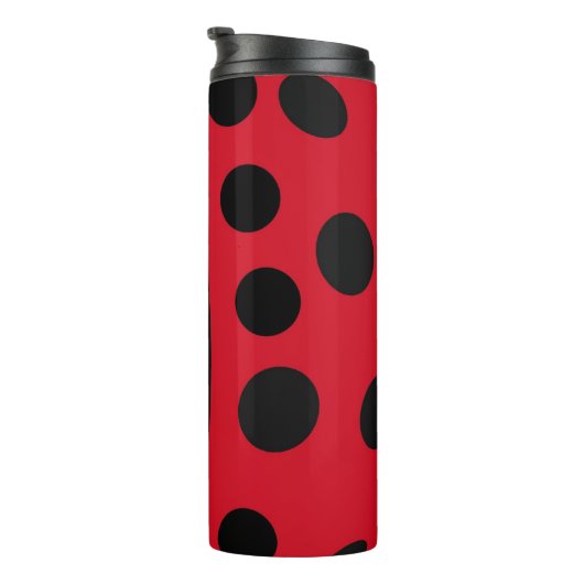 Lady Bug Red und Black Design Thermosbecher (Nach rechts gedreht)