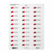 Lady Bug Return Address Label (Vorne)