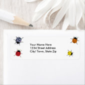 Lady Bug Rücksendeadressen-Aufkleber (Insitu)